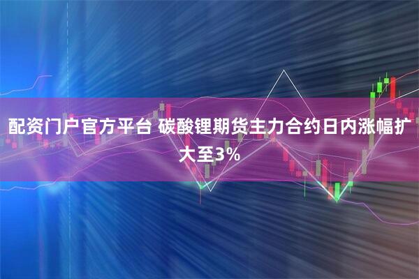 配资门户官方平台 碳酸锂期货主力合约日内涨幅扩大至3%